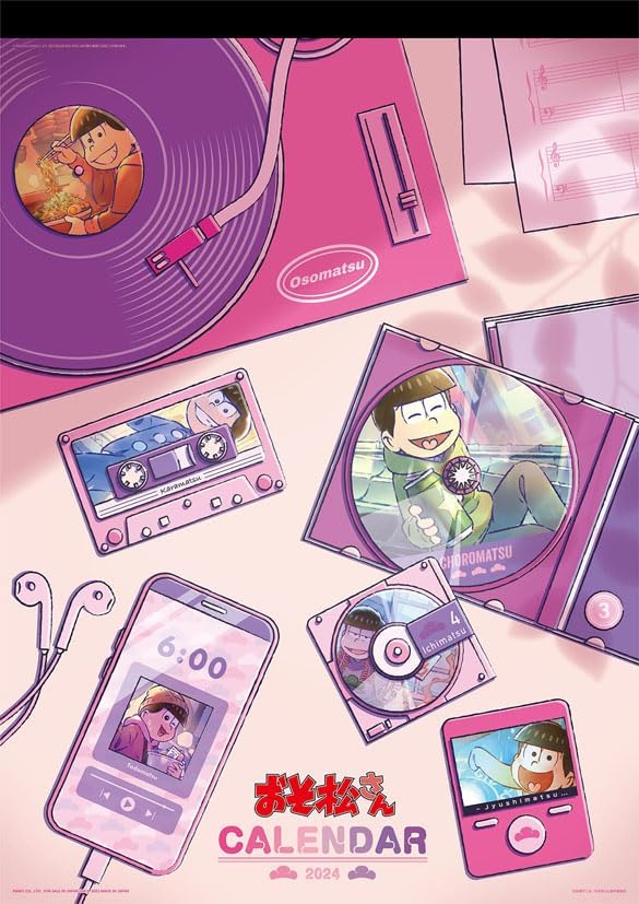 Ensky Mr. Osomatsu (Osomatsusan) 2024 Wall Calendar CL094 Japanese