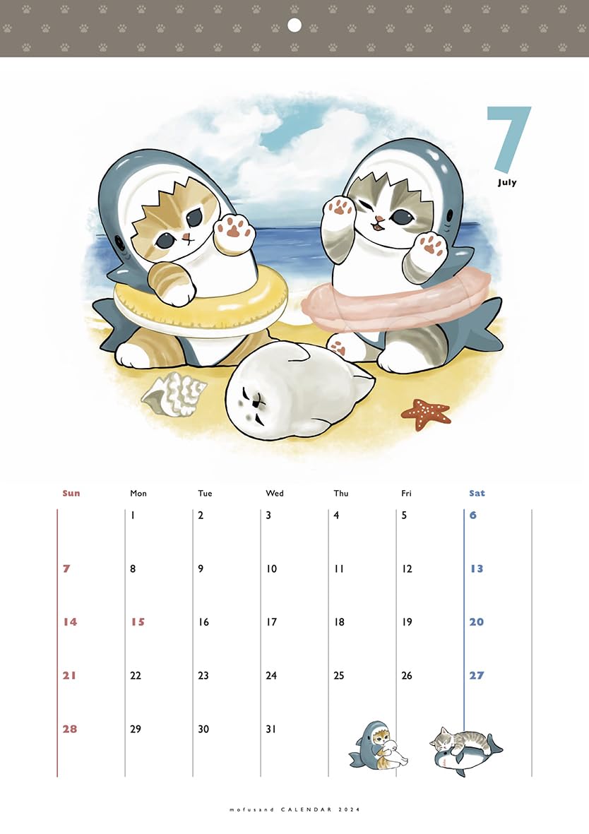 mofusand Calendar 2024 Japanese Book Store