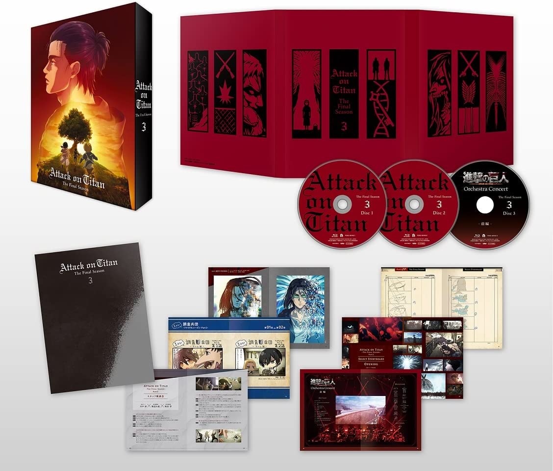 Attack on Titan The Final Season Volume 3 [Blu-ray] &ndash; Japanese 