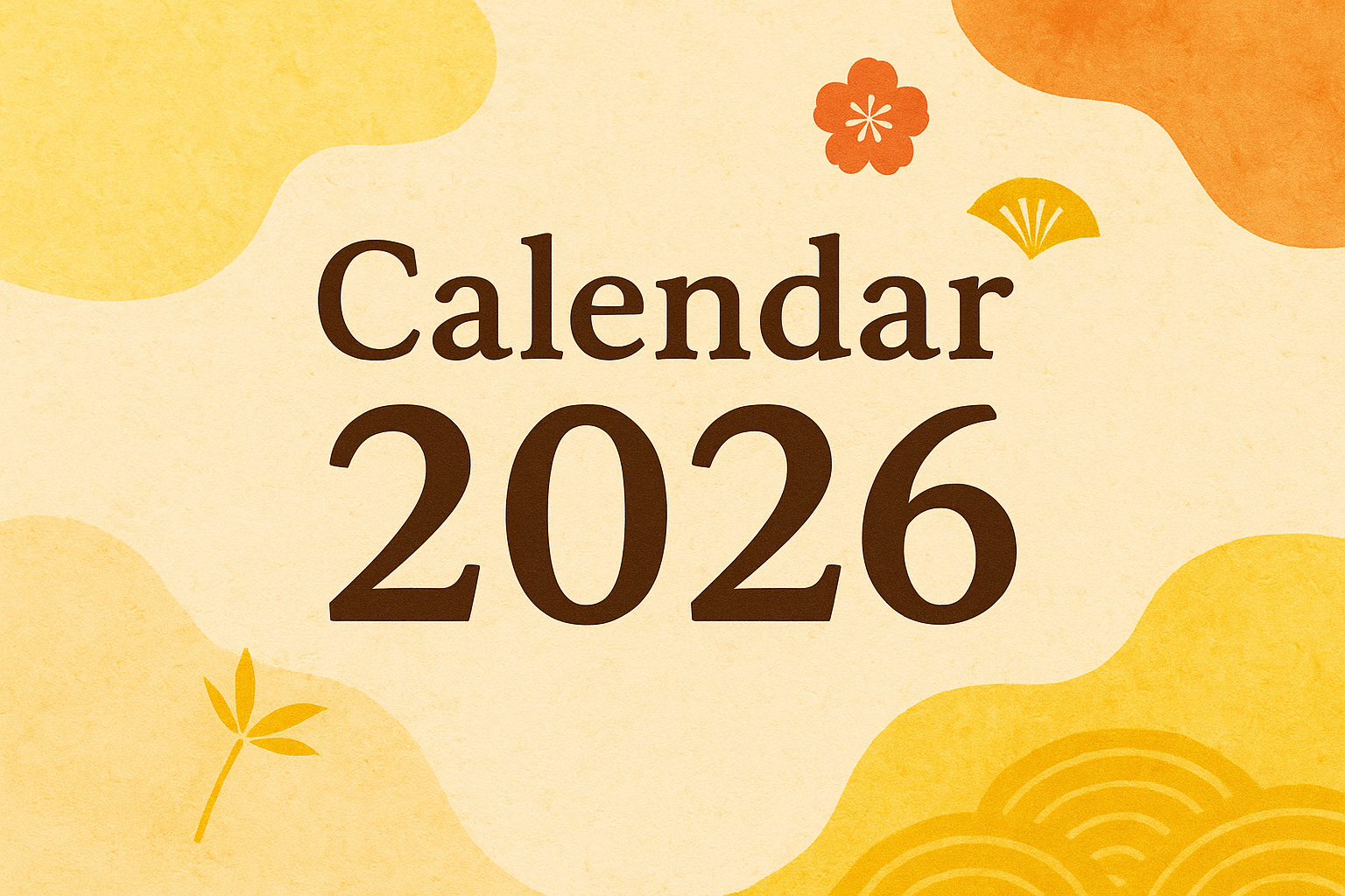 Now Available: 2026 Calendars!
