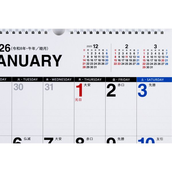 Eco Wall Calendar 2026 A3 E13