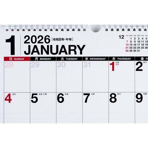 Eco Wall Calendar 2026 Modified A3 E11