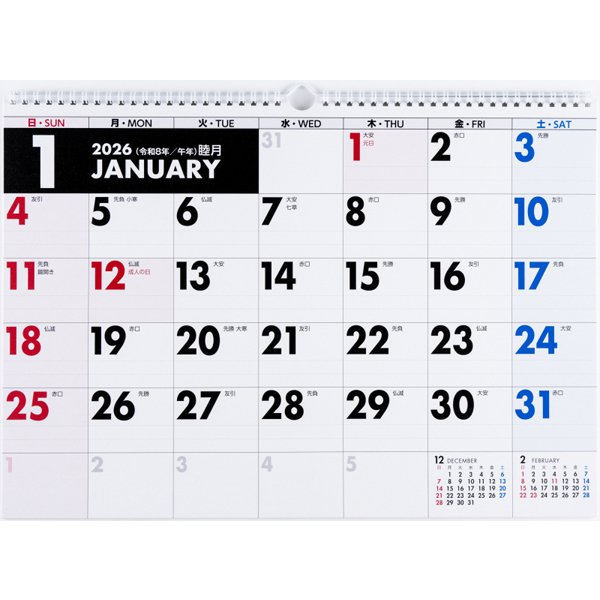 Eco Wall Calendar 2026 A3 E15