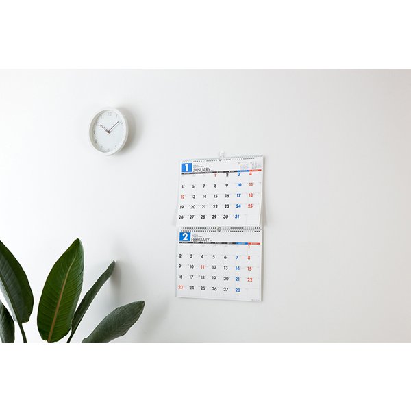 Eco Wall Calendar 2026 B4 x 2-Sheet (Monday Start) E76