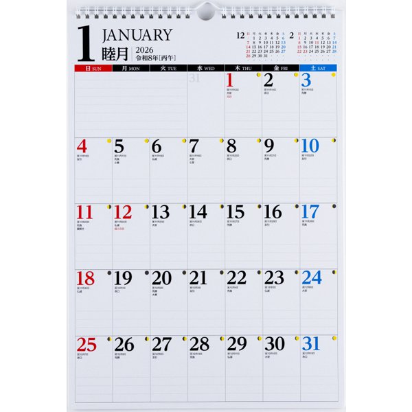 Eco Wall Calendar 2026 B4 E77