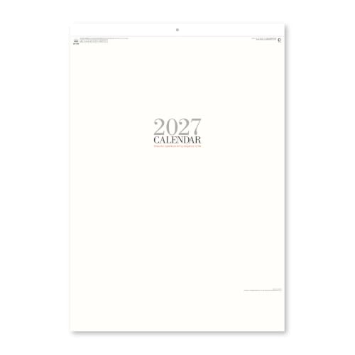 New Japan Calendar 2027 Wall Calendar Simple Face Large NK200 610x425mm