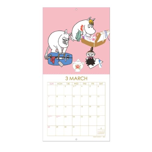 Gakken Sta:Ful 2027 Calendar Moomin Wall Square Calendar DM12017