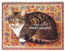 Ivory Cats 2026 Wall Calendar 1360H02090