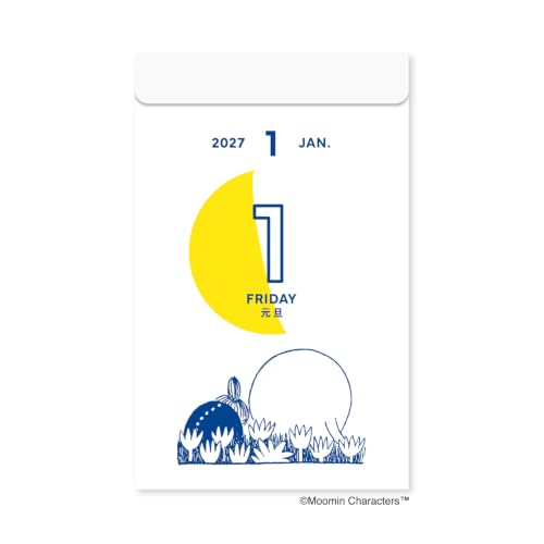 New Japan Calendar 2027 Page-A-Day Calendar Moomin Moon Calendar NK4460