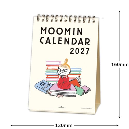 Hallmark Moomin Little My 2027 Desk Calendar Vertical Type 853464