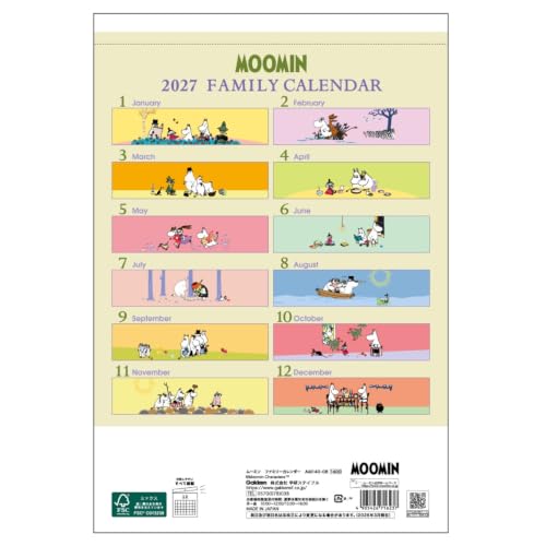 Midori 2027 Desk Calendar M Ojisan Pattern 31410006