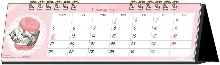Sun-Star Stationery mofusand 2026 Desk Calendar mofusand S8521840
