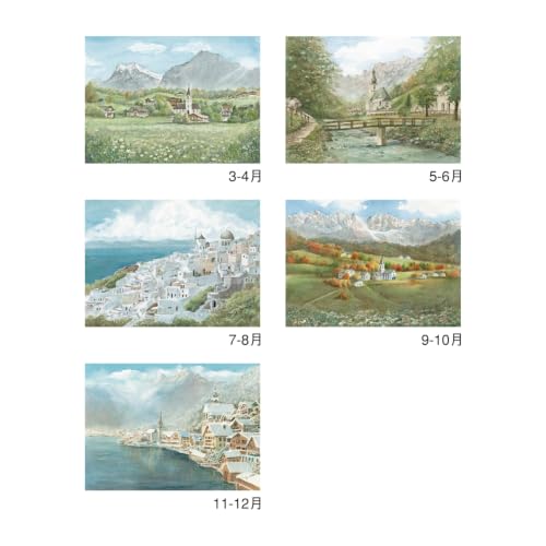 New Japan Calendar 2027 Wall Calendar European Walkway NK121 610x425mm