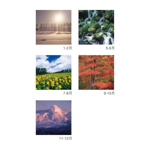 New Japan Calendar 2027 Wall Calendar Four Seasons 750x504mm NK407