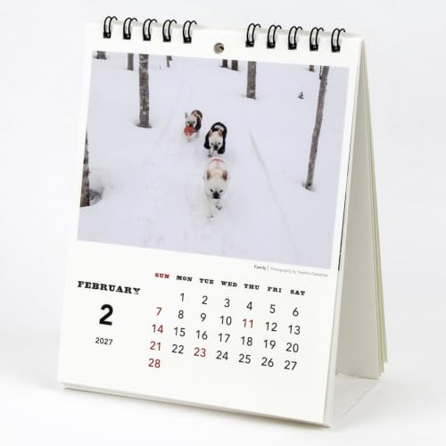 New Japan Calendar 2027 Desk Calendar Jumbo Moji NK8543