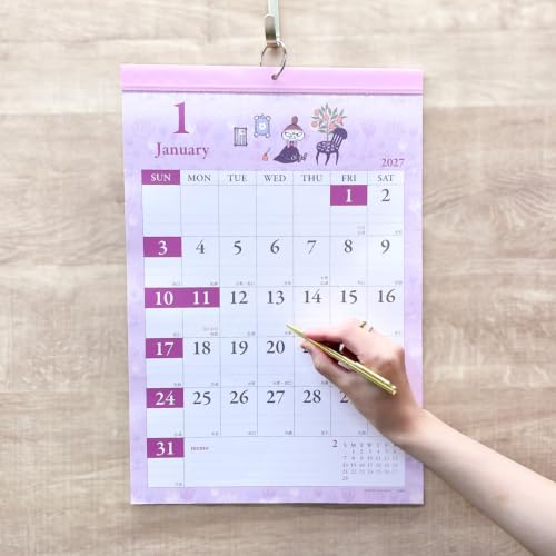Midori 2027 Desk Calendar Seasonal Views Calendar - Floral Design 31415006