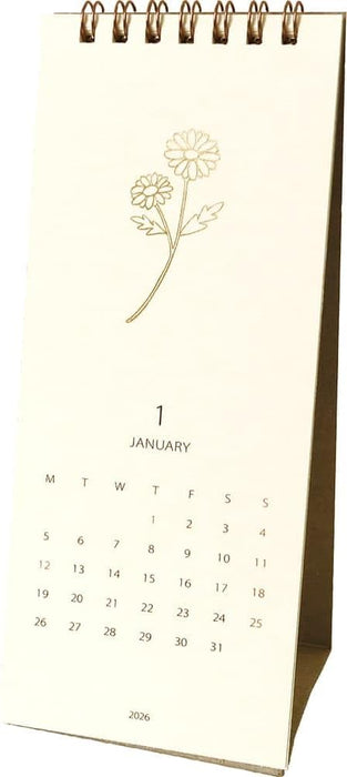 EL COMMUN MATOKA 2026 Desk Calendar Flora CAL-163