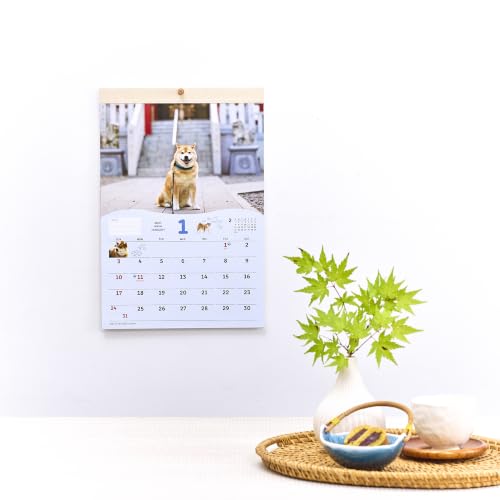 New Japan Calendar 2027 Wall Calendar  Shiba Inu Maru Small NK4010