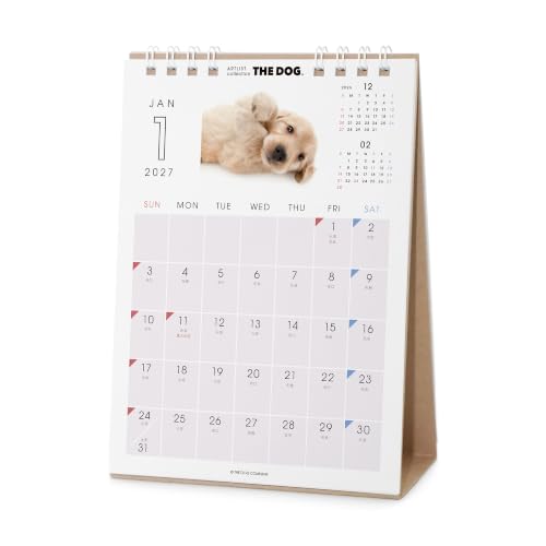 THE DOG 2027 Desk Calendar [Golden Retriever]