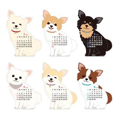 Greeting Life 2027 Desk Calendar Animal Die Cut Chihuahua Mini C-1790-ET