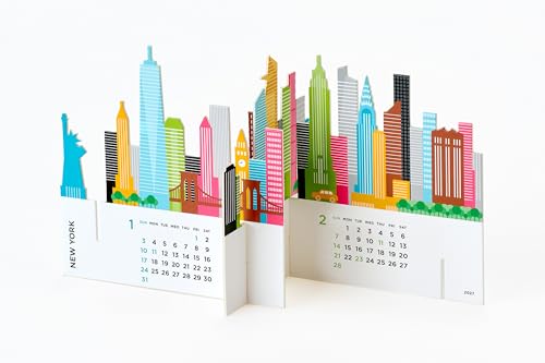 M-PLAN 2027 Cubics Desk Calendar Petit Petit 2-Month Basic 204119-01-58