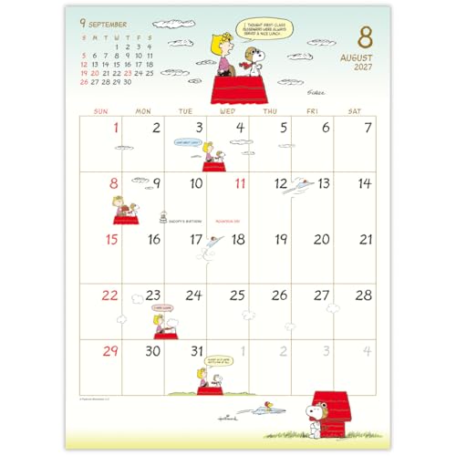 Hallmark Snoopy 2027 Wall Calendar Small 853327