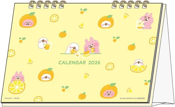 Sun-Star Stationery Kanahei 2026 Desk Calendar Pike & Usagi S8521590