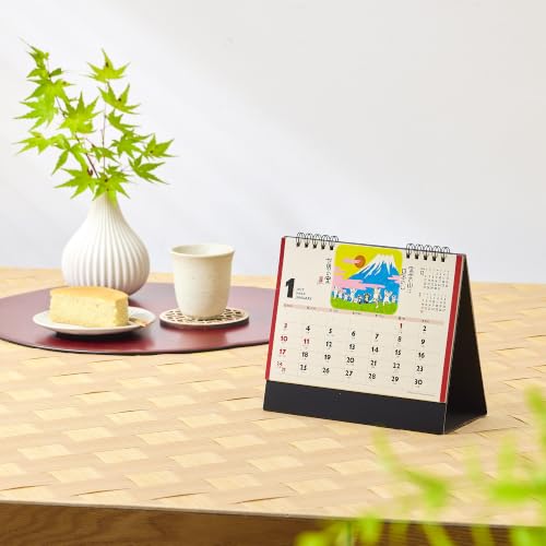 New Japan Calendar 2027 Desk Calendar Blessed Cat Calendar NK8515