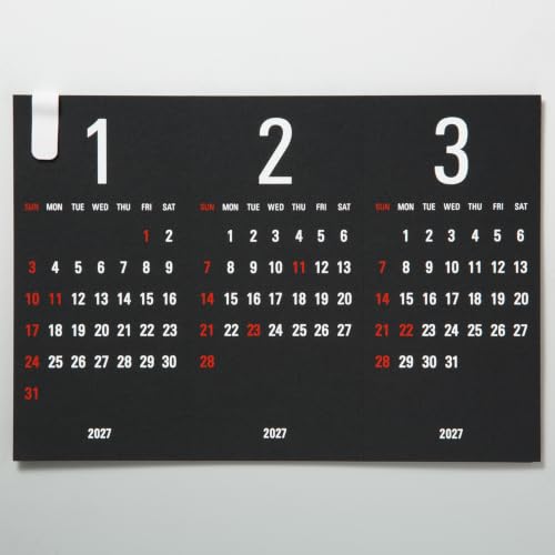 Replug 2027 Desk Calendar Triangler Black A27-523