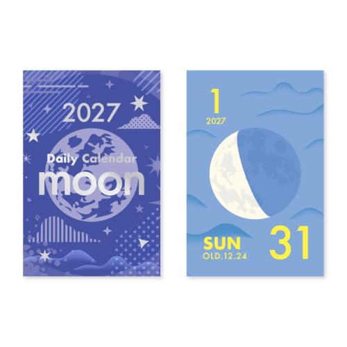 New Japan Calendar 2027 Page-A-Day Calendar moon Mini Mini Daily Calendar NK4480