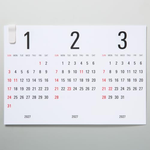 New Japan Calendar 2027 Wall Calendar Wide Memo Calendar NK185