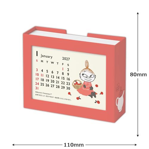 Hallmark Moomin Little My 2027 Desk Calendar Memo 853495
