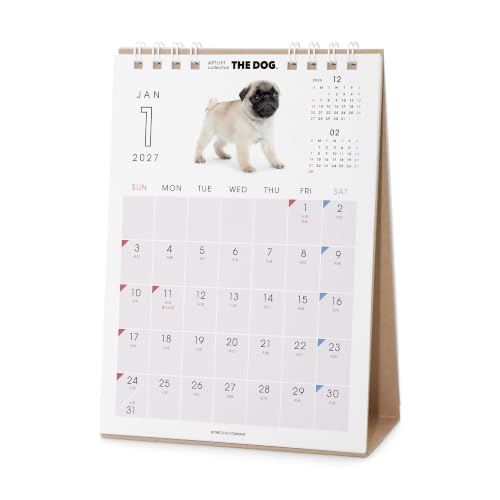 THE DOG 2027 Desk Calendar [Pug]