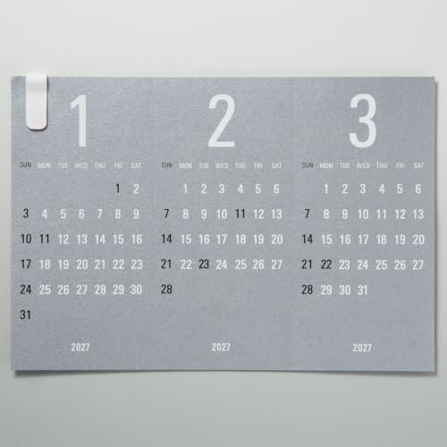 Replug 2027 Desk Calendar Triangler Silver A27-524