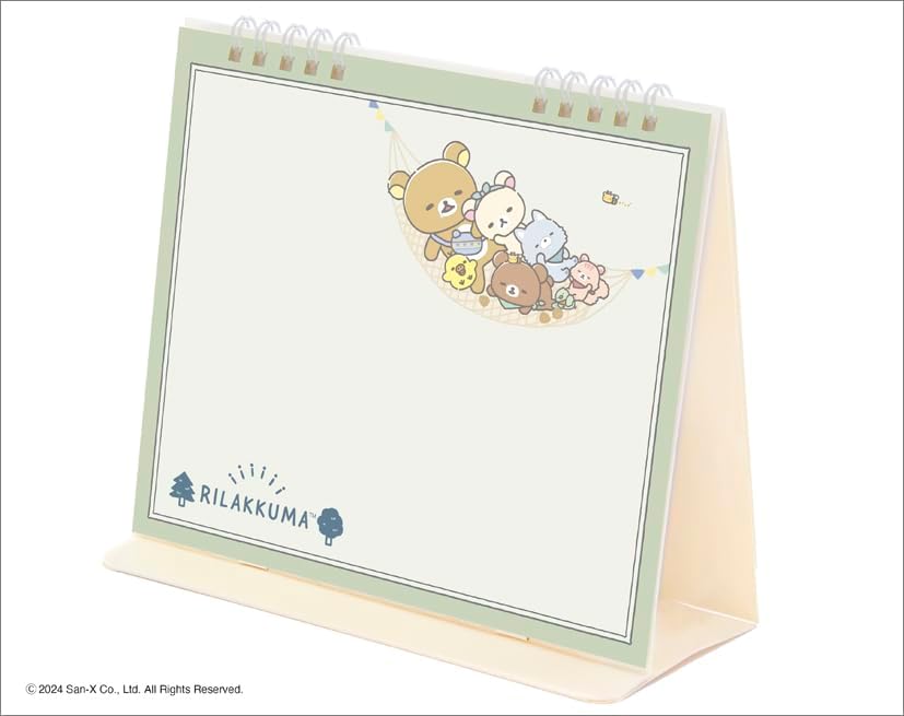 Todan 2025 Desk Whiteboard Calendar (Rilakkuma) CL25-1118