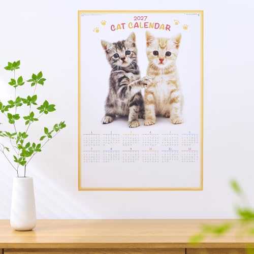 New Japan Calendar 2027 Wall Calendar Cat Calendar NK349