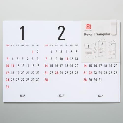 New Japan Calendar 2027 Wall Calendar Wide Memo Calendar NK185