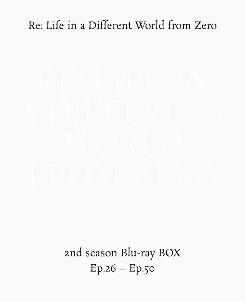 Re:Zero - Starting Life in Another World 2nd season Blu-ray BOX [Blu-ray]