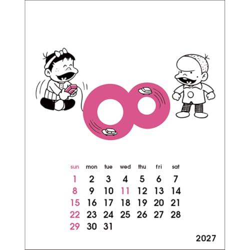 New Japan Calendar 2027 Desk Calendar Fine Plan Blue NK560