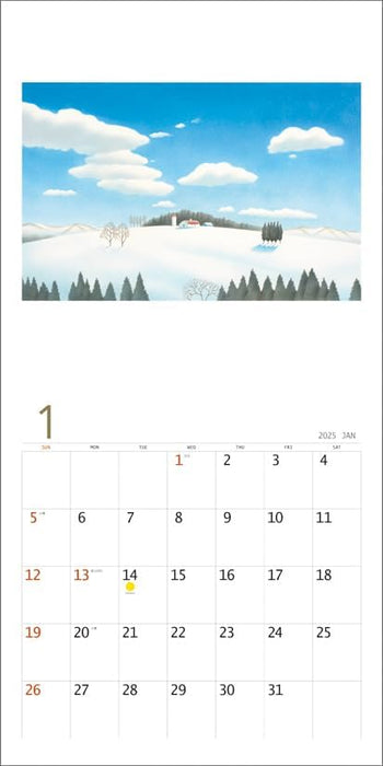 KS Hanbai Wall Calendar Ken Kuroi 2025 Calendar CL25-0497