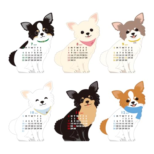Greeting Life 2027 Desk Calendar Animal Die Cut Chihuahua Mini C-1790-ET