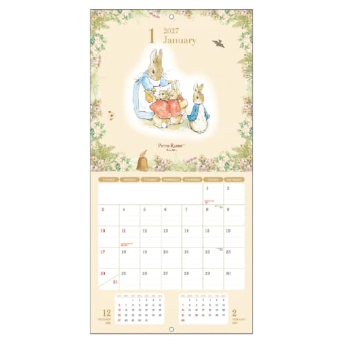 Midori 2027 Desk Calendar Stand Calendar Dog Pattern 31413006