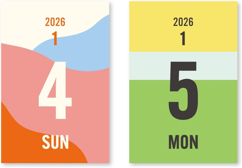 New Japan Calendar 2026 Page-A-Day Calendar Mini Mini Daily Calendar NK4470