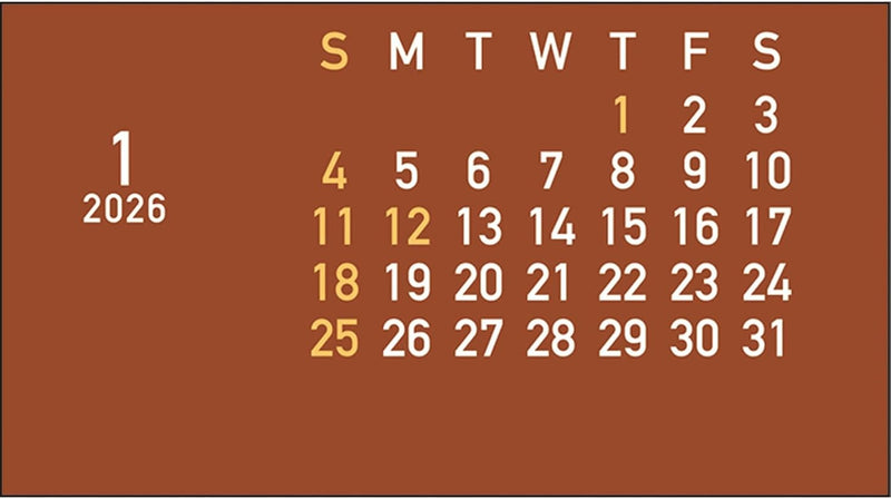 Greeting Life 2026 Desk Calendar Car Box Camper Van C-1735-TK