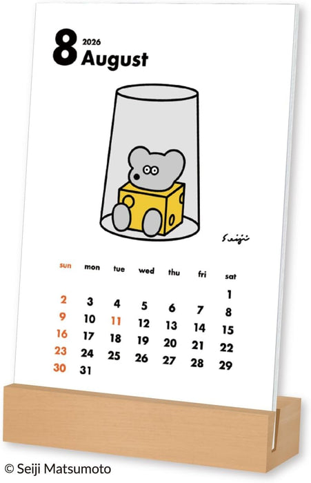 New Japan Calendar 2026 Desk Calendar Andy The Mouse Desk Calendar NK4220