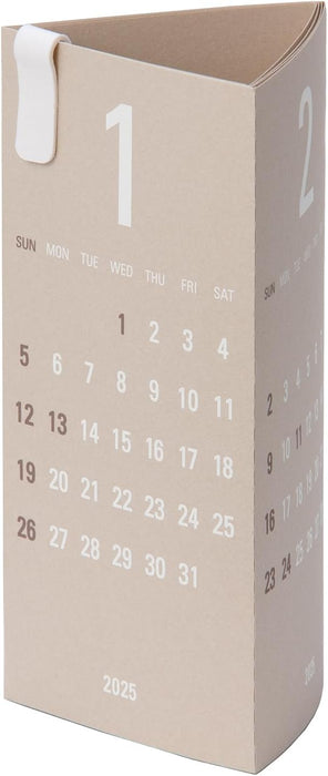 Replug 2025 Desk Calendar Triangler Beige aya Collaboration Limited Edition Color A25-446