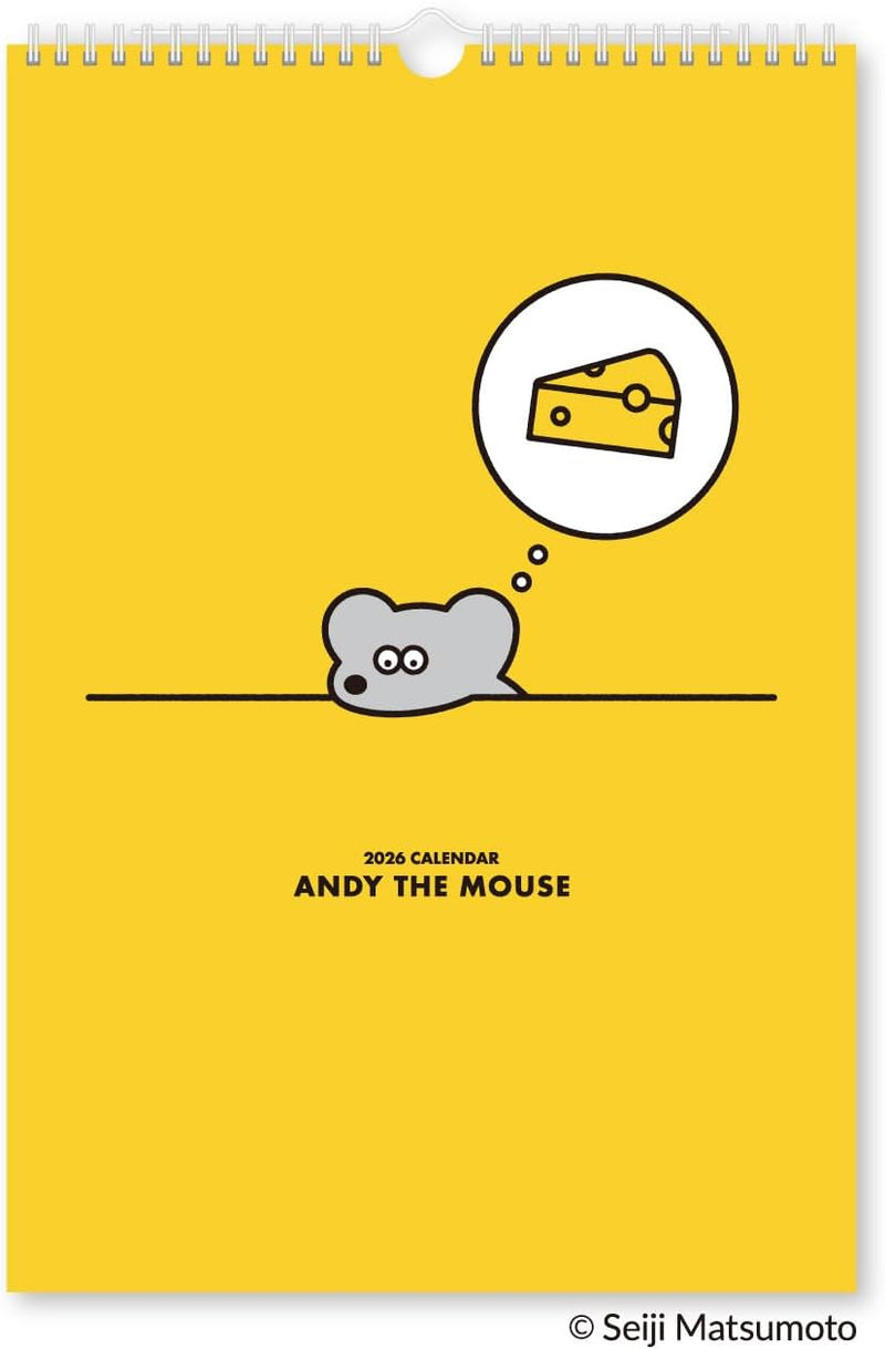 New Japan Calendar 2026 Wall Calendar Andy The Mouse NK4020