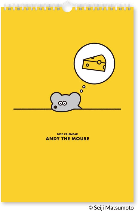 New Japan Calendar 2026 Wall Calendar Andy The Mouse NK4020