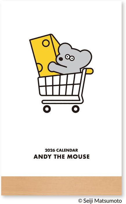 New Japan Calendar 2026 Desk Calendar Andy The Mouse Desk Calendar NK4220