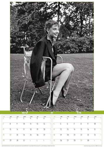 Try-X 2027 Wall Calendar Audrey Hepburn B2 27CL-341